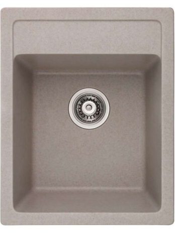 Inter Ceramic sudoper usadni pravokutni 50x40x20 cm + sifon, granit bež