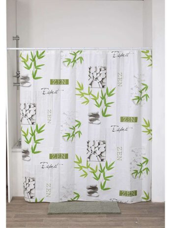 Tendance zavjesa za kadu 180x180cm + 12 bijelih kukica peva, intemporelle