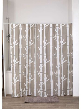Tendance zavjesa za kadu 180x180cm + 12 bijelih kukica peva, bahia