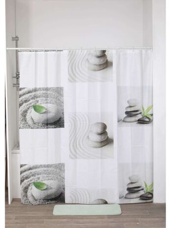 Tendance zavjesa za kadu 180x180cm + 12 bijelih kukica peva, dune