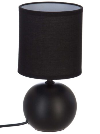 Atmosphera svjetiljka stolna timeo 13x25cm pvc/keramika mat crna