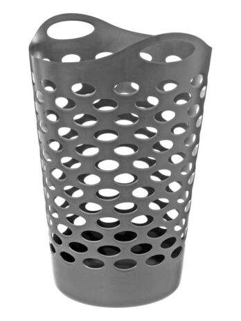 Five košara za rublje 60l flexy 44x43x66cm polipropilen siva