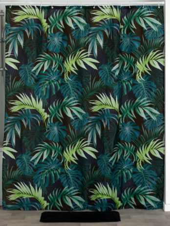 Tendance zavjesa za kadu s integriranim alkama 180×200 cm poliester, essential nature
