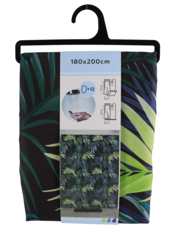 Tendance zavjesa za kadu s integriranim alkama 180×200 cm poliester, essential nature