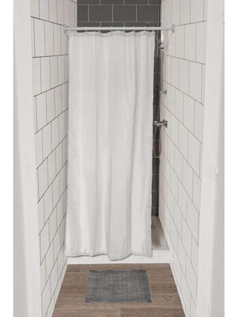 Tendance zavjesa za kadu + 8 pp kukica 120x180cm poliester, bijela