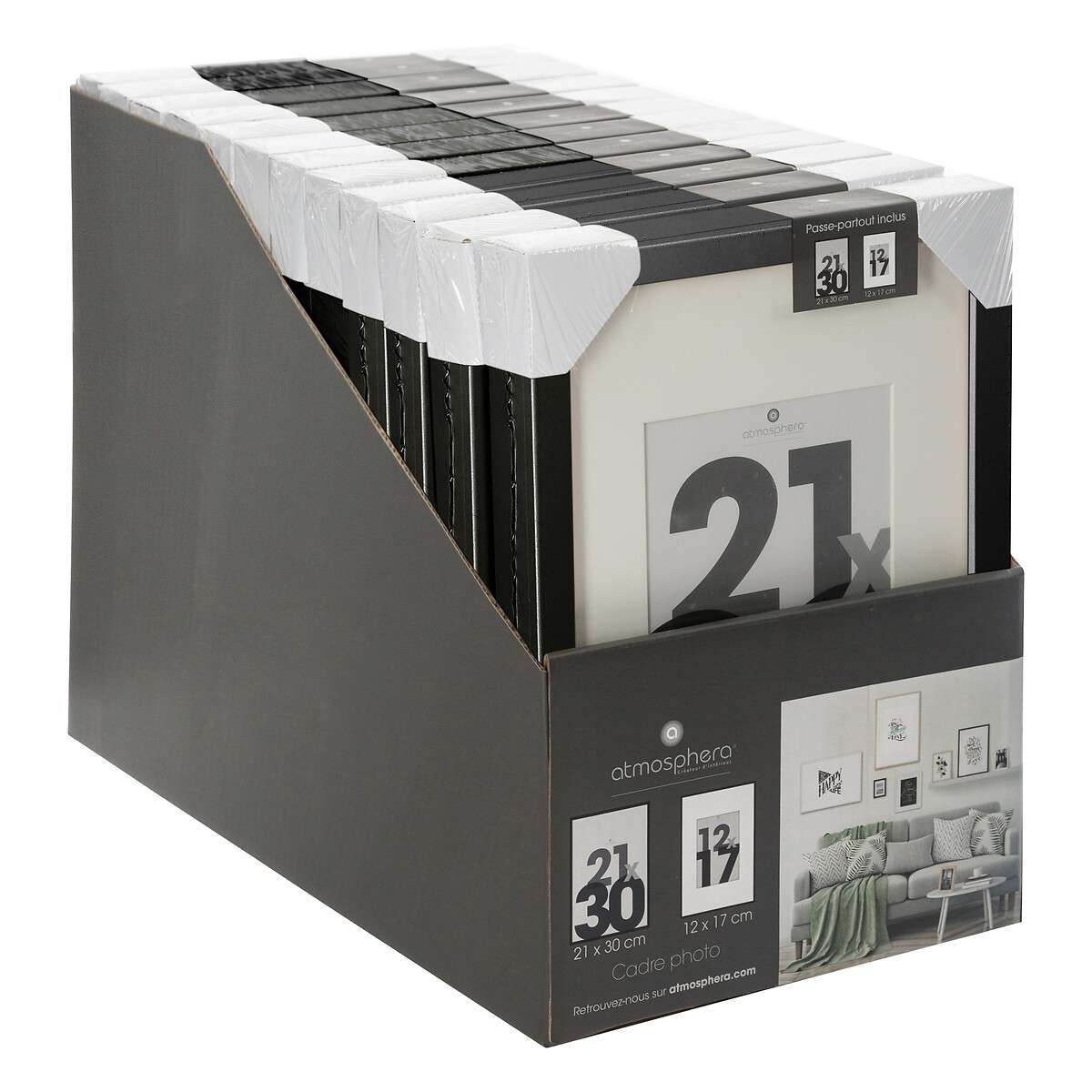 Atmosphera okvir za fotografiju eva 21x30cm mdf/staklo crna - Image 4
