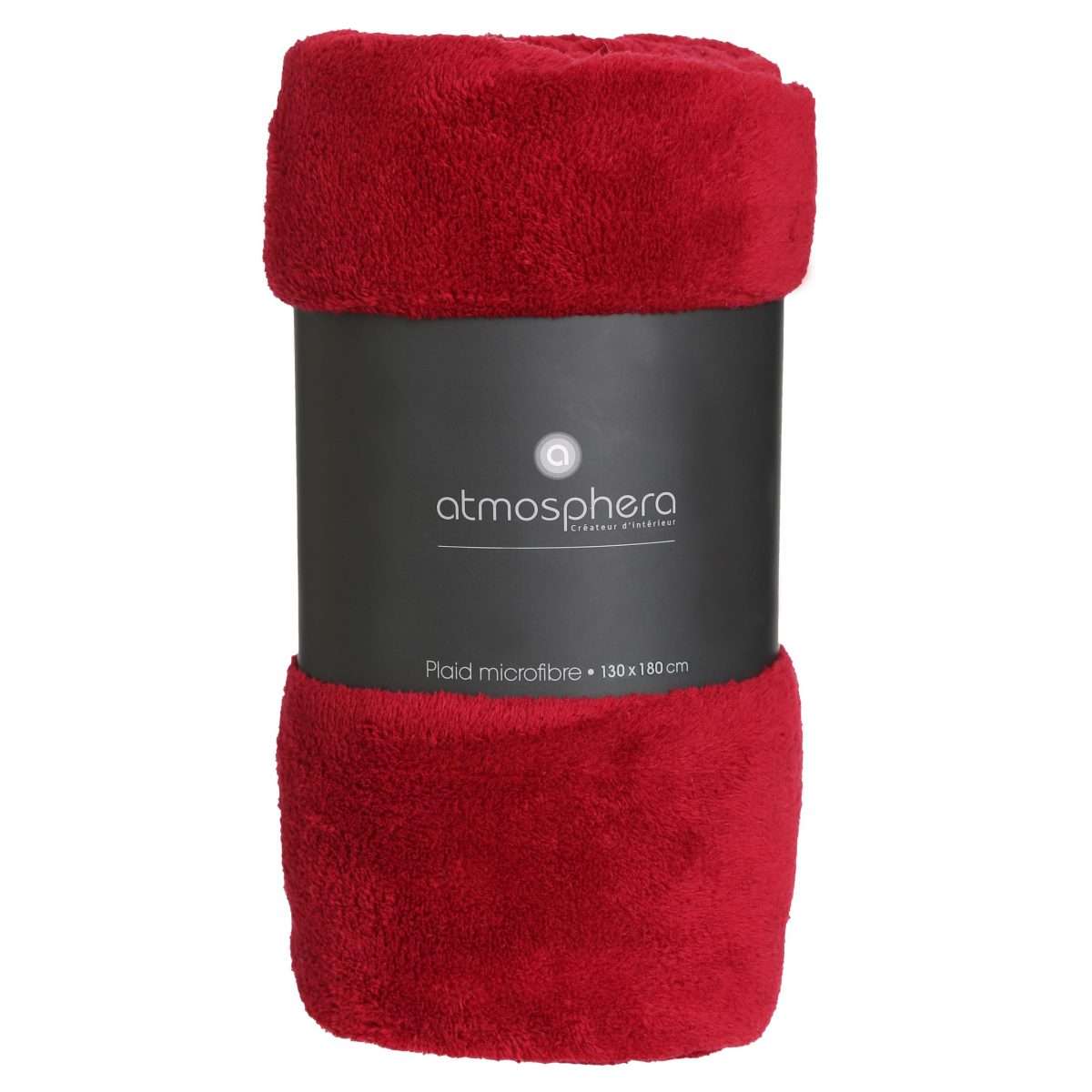 Atmosphera deka mikrofibra 180x130cm poliester crvena - Image 3