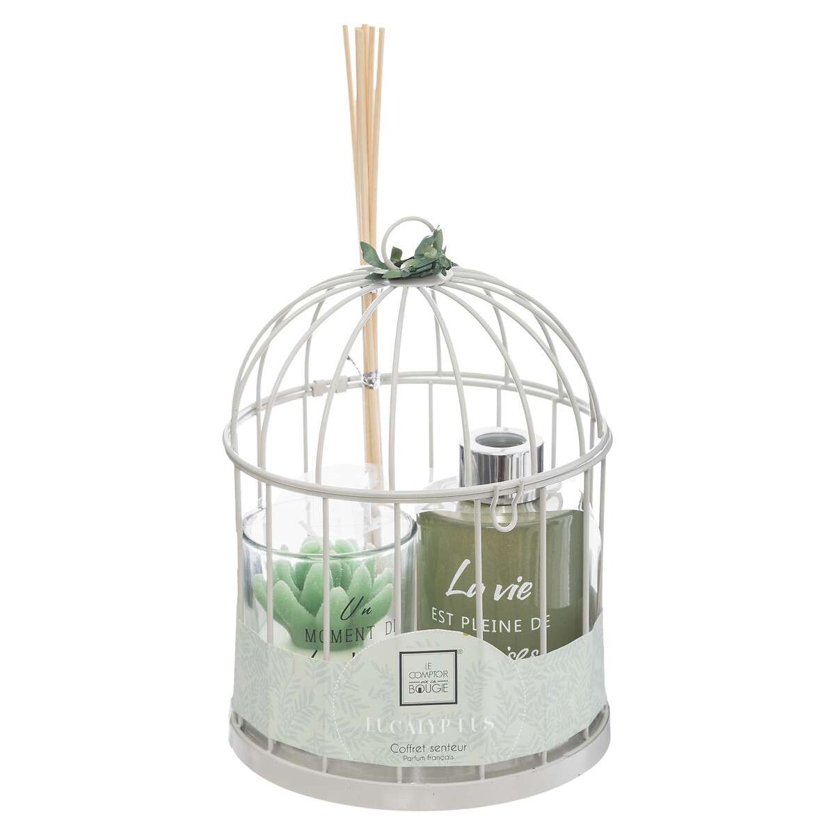 Atmosphera mirisni set lola zen 13,5x19cm staklo/metal/ulje/vosak višebojni - Image 6