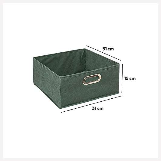 Five kutija za odlaganje modul 31x15cm, khaki - Image 3