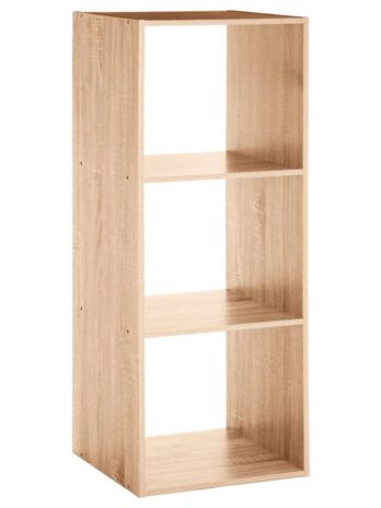 Five polica mix modul – 3 otvora 34.5x32x100.5cm iverica, natur
