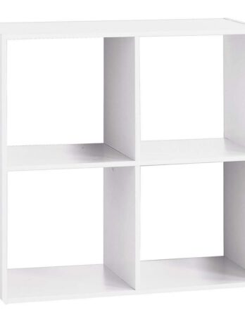 Five polica 4 otvora modul 67.5x32x67.5cm furnir bijela