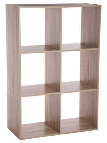 Five polica mix modul – 6 otvora 67.5x32x100.5cm iverica, natur