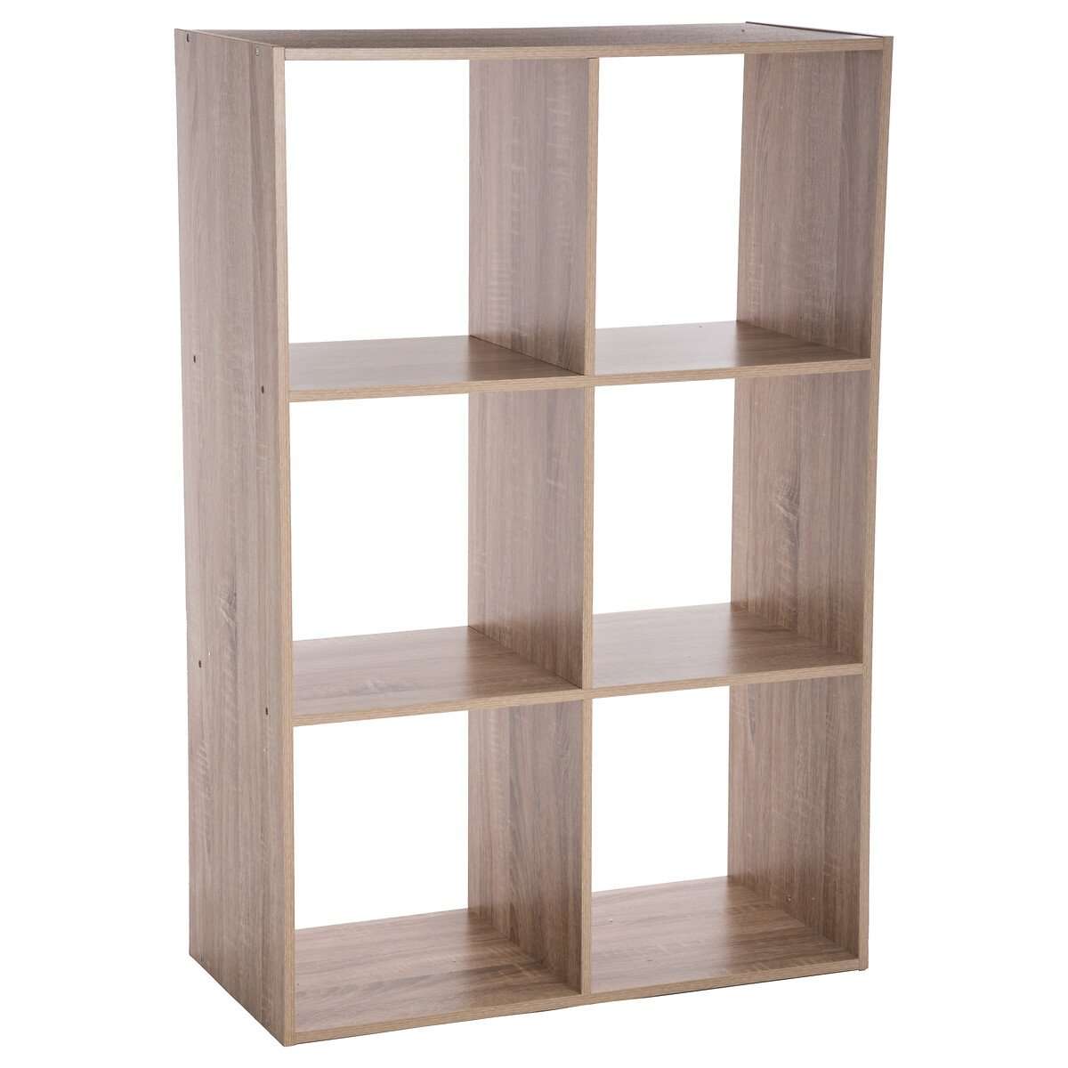 Five polica mix modul - 6 otvora 67.5x32x100.5cm iverica, natur