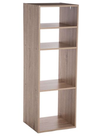 Five polica mix modul – 2 otvora + 2 police 34.5x32x100.5cm iverica, natur