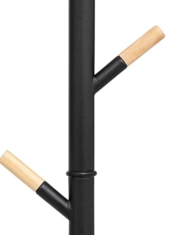Five vješalica samostojeća za odjeću 6 kukica d.40×175.5cm metal drvo mdf crna