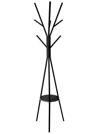 Five vješalica za odjeću s 9 kukica 44,8x40x180cm mdf/metal crna