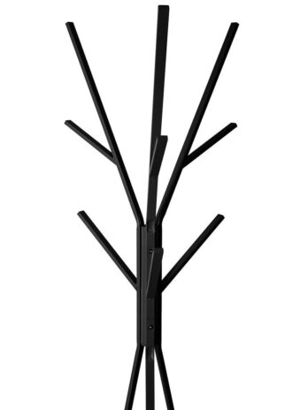 Five vješalica za odjeću s 9 kukica 44,8x40x180cm mdf/metal crna