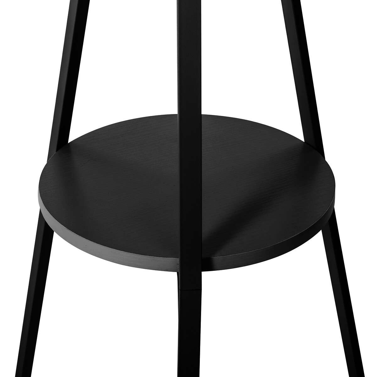 Five vješalica za odjeću s 9 kukica 44,8x40x180cm mdf/metal crna - Image 3