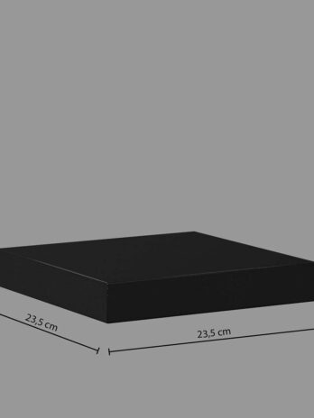 Five zidna polica fixy 23.5×23.5×3.8cm mdf, crna