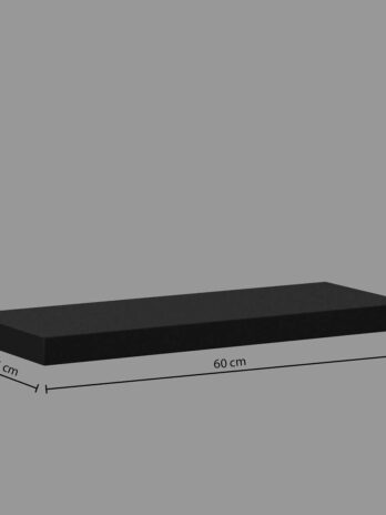 Five zidna polica fixy 60×23.5×3.8cm mdf, crna