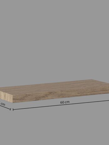 Five zidna polica fixy 60×23.5×3.8cm mdf, natur