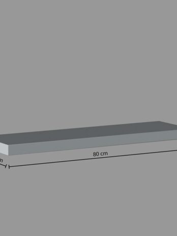 Five zidna polica fixy 80×23.5×3.8cm mdf, bijela