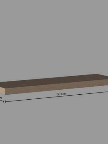 Five zidna polica fixy 80×23.5×3.8cm mdf, natur