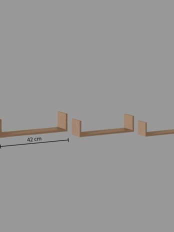 Five set polica fixy edge 3/1 mdf, natur
