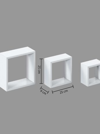 Five set polica fixy cube s 3/1 mdf, bijela