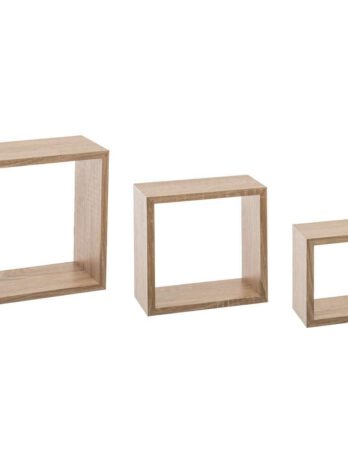 Five set polica fixy cube s 3/1 mdf, natur