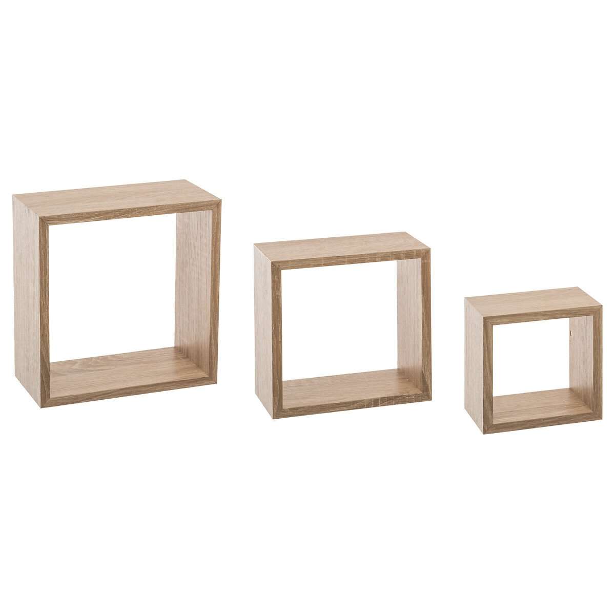 Five set polica fixy cube s 3/1 mdf, natur