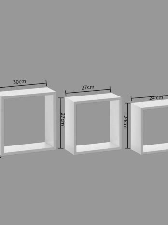 Five set polica fixy cube l 3/1 mdf, bijela