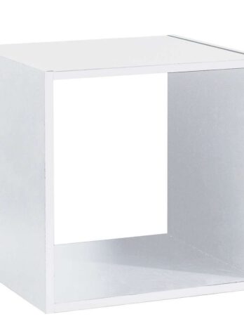 Five polica 1 otvor modul 34.5x32x34.5cm furnir bijela