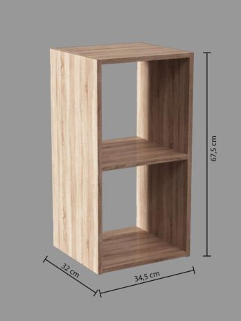 Five polica mix modul – 2 otvora 34.5x32x67.5cm iverica, natur