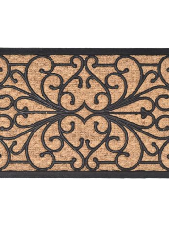 Luance otirač sally 40x60cm braided coco/gumeni – smeđi