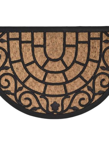 Luance otirač harry 40x60cm braided coco polumjesec/gumeni – smeđi