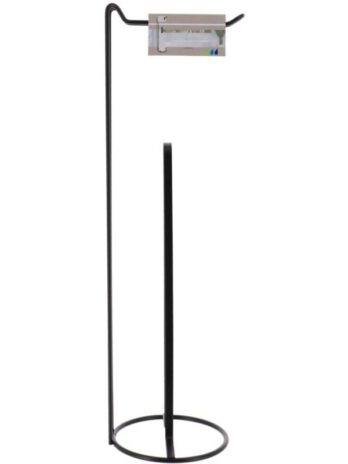 Tendance samostojeći držač + rezerva za wc papir, crni