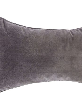 Atmosphera ukrasni jastuk lilou 30×50 cm poliester sivi