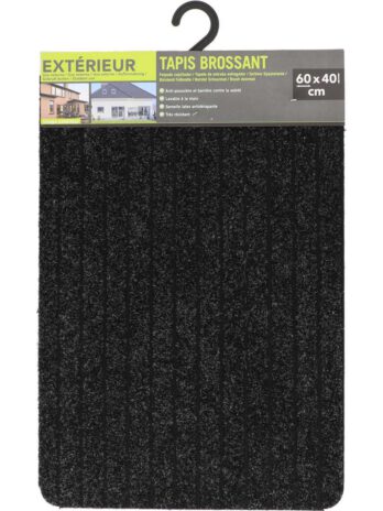 Luance otirač chloe 40x60cm polypropylene/latex – sivi/crni