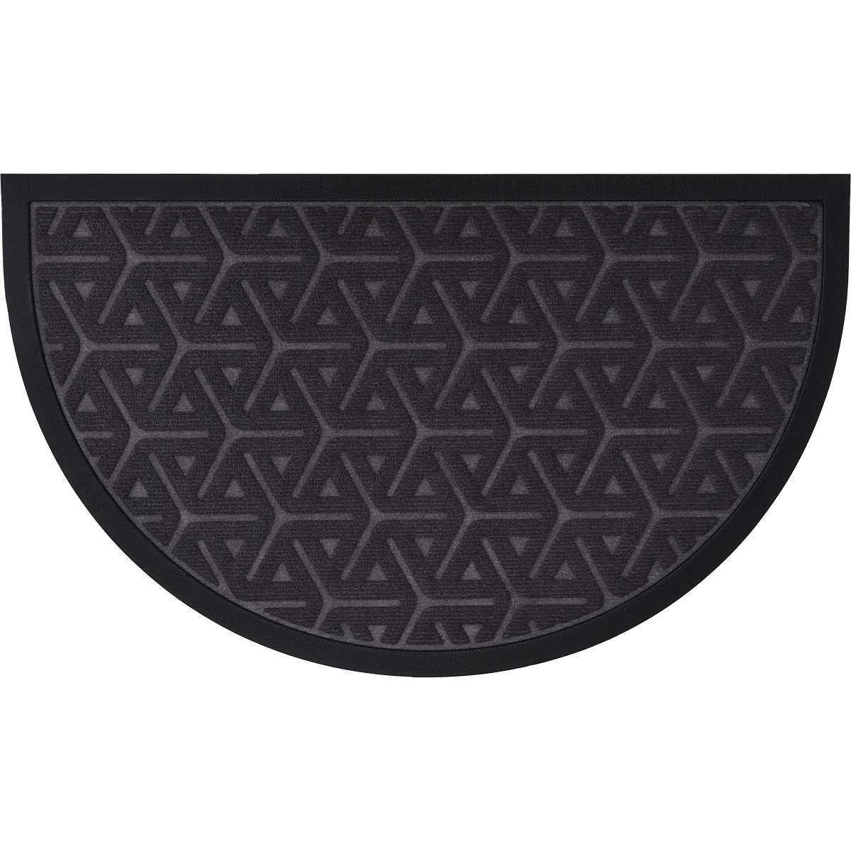Luance otirač wilson 45x75cm polumjesec shape polyester/gumeni - dark sivi