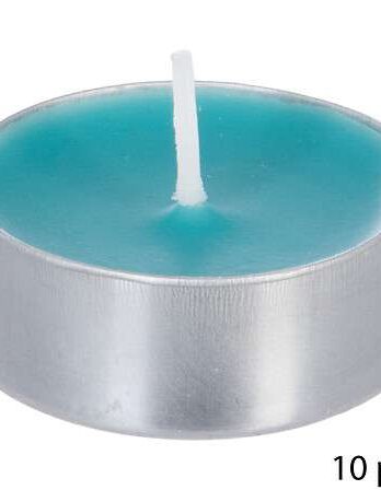 Atmosphera mirisne lučice kokos nina 3,7×3,7×1,5cm vosak/aluminij svijetlo plava 10/1