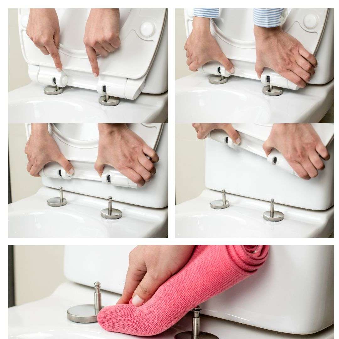 Gepard Sanitary wc daska slim c9 44,7x37 cm, 2,62 kg soft close, duroplast, okov c9, bf+tfp/take off - Image 2