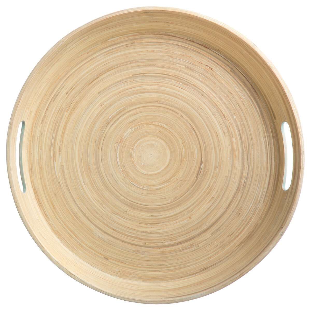 Five pladanj za posluživanje modern d.42x5.5cm bambus bijeli - Image 2