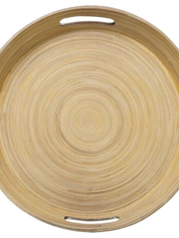 Five pladanj za posluživanje modern d.42×5.5cm bambus crna