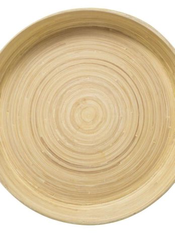 Five pladanj za posluživanje modern d.42×5.5cm bambus žuta