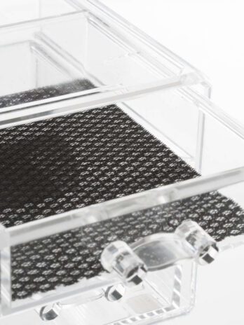 Five kutija za nakit sa 5 ladica, 23,8×15,3×10,8 cm, polistiren, prozirna