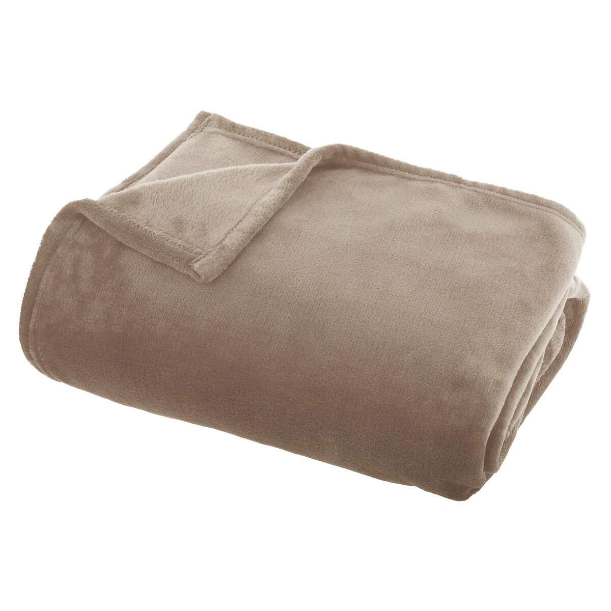 Atmosphera deka flanel 180x130cm poliester bež