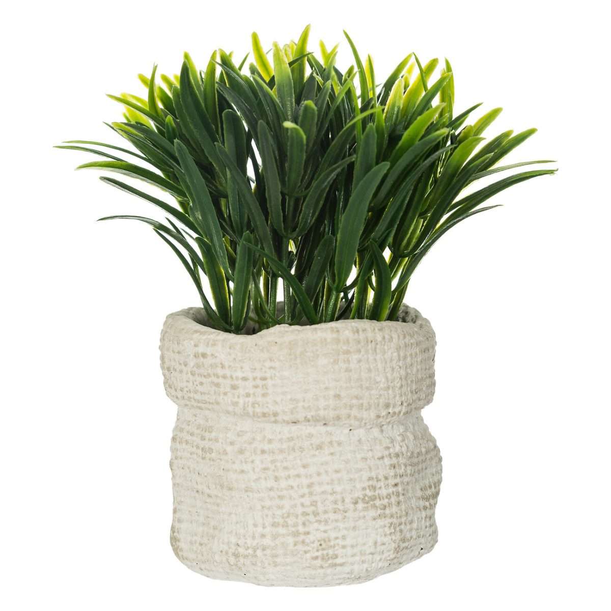 Atmosphera umjetno cvijeće u tegli 14cm pe/cement siva