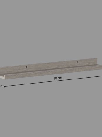 Five zidna polica fixy table 58x10cm mdf, natural