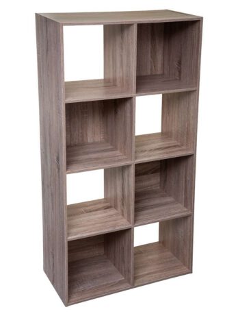 Five polica mix 8 otvora modul 67.5x32x134cm furnir natur